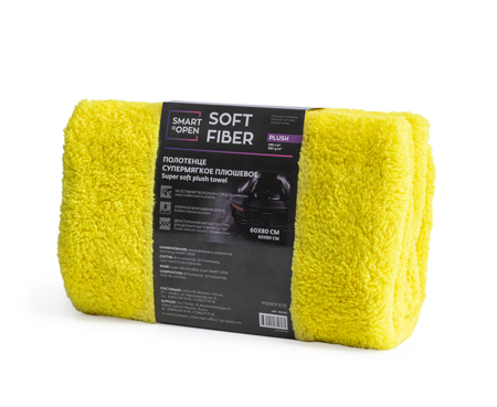 Smart Open - Soft Fiber Plush, Салфетка из микрофибры для сушки автомобиля.