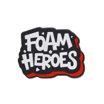 Foam Heroes - Logo. джиббитс для игры 30x24мм