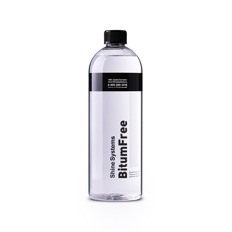 SS797 Shine Systems - BitumFree, деликатный очиститель битумных пятен и дорожных реагентов, 750мл